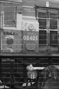 Detail View of a Class 08 Diesel Shunter Locomotive (Monochrome)