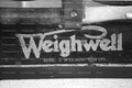 Close-Up of a "Weighwell" Painted Scales (Monochrome)