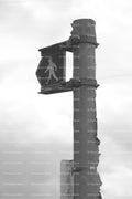 Directional Sign Post Along a Countryside Walkway (Monochrome)