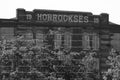 Frontal Roofline View of the "Horrockses" Industrial Complex (Monochrome)