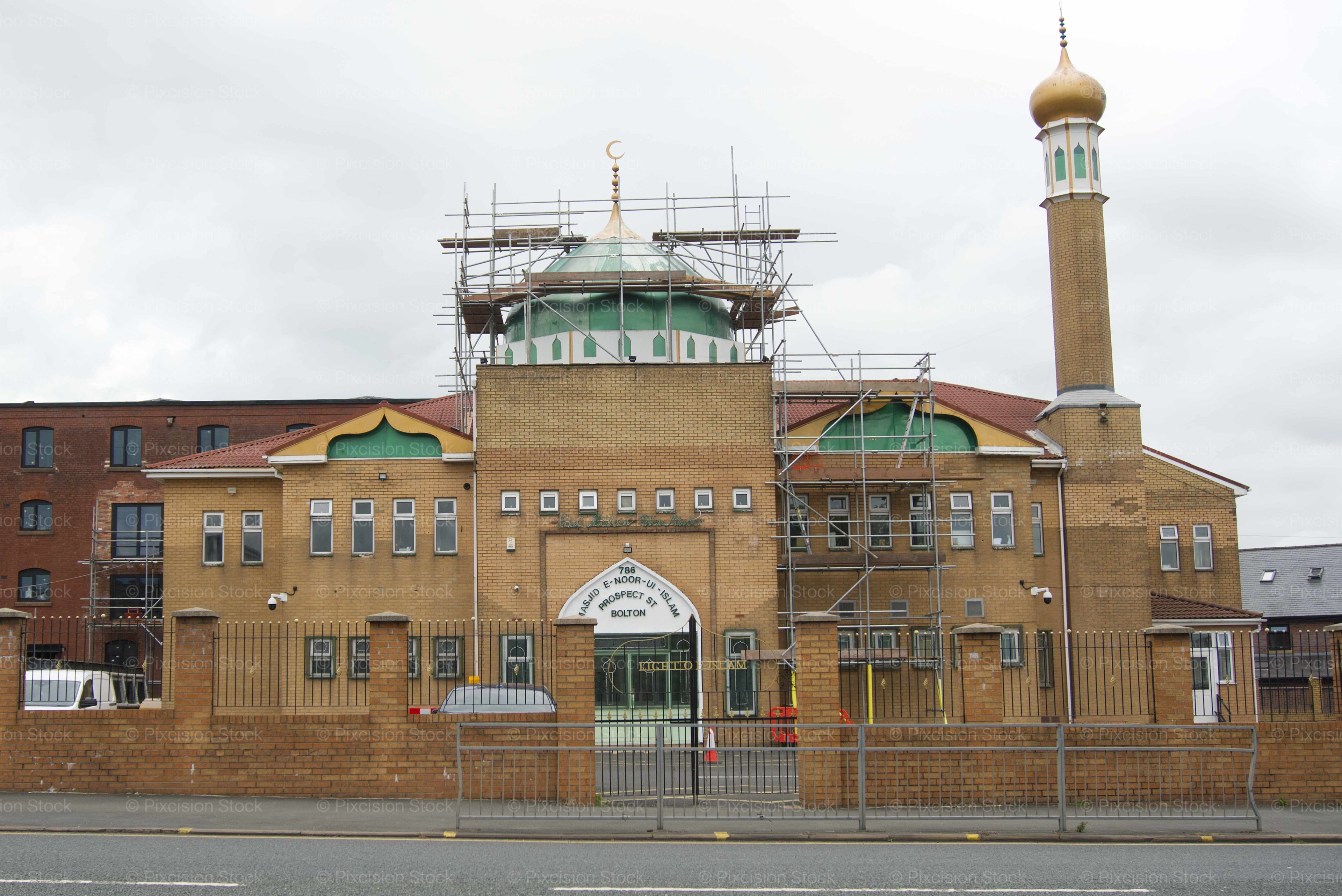 Editorial Image Bundle: Masjid-e-Noor-ul-Islam Mosque Construction (Bolton)