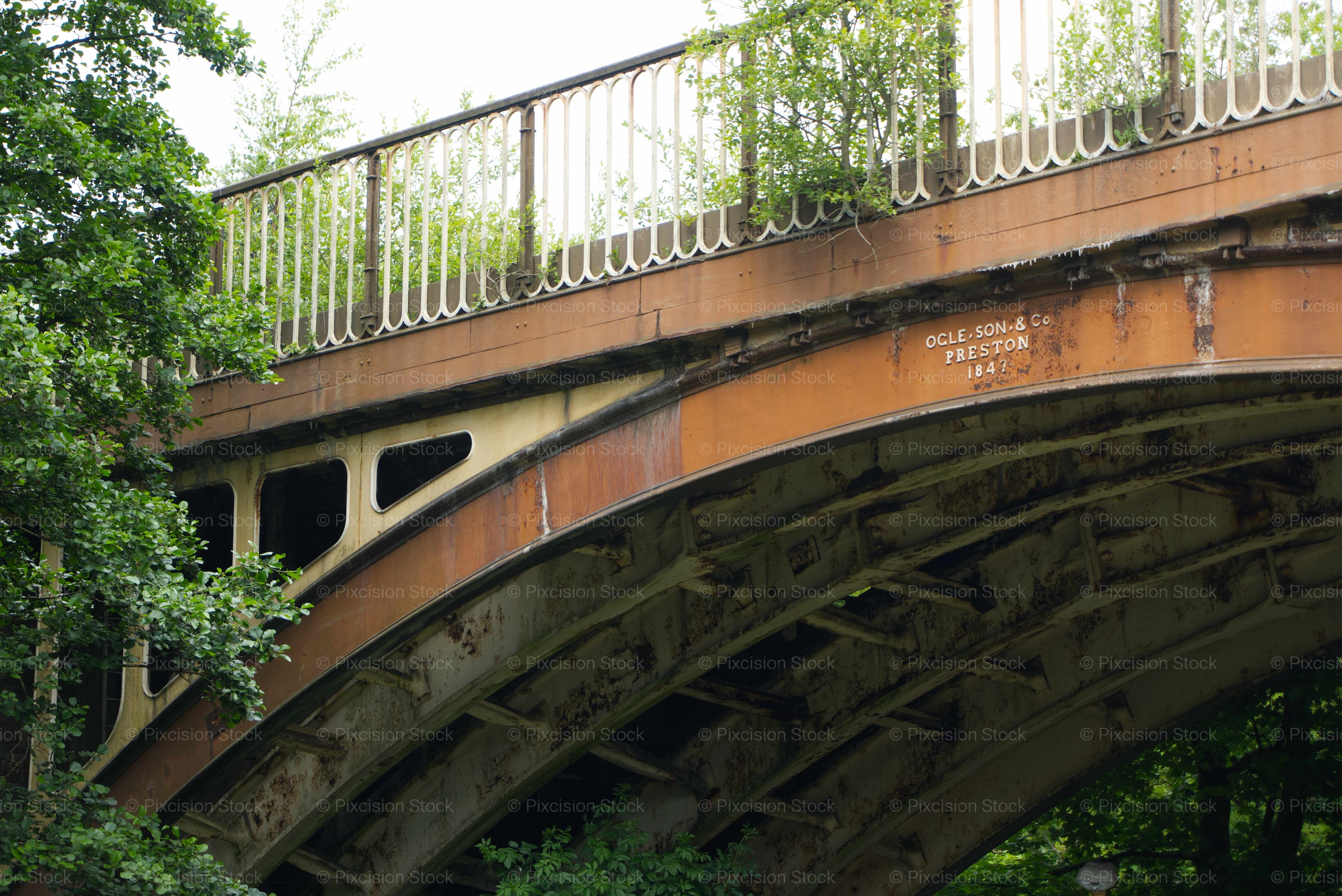 Editorial Image Bundle: Historic 1847 Croal Viaduct Railway Bridge (Bolton)