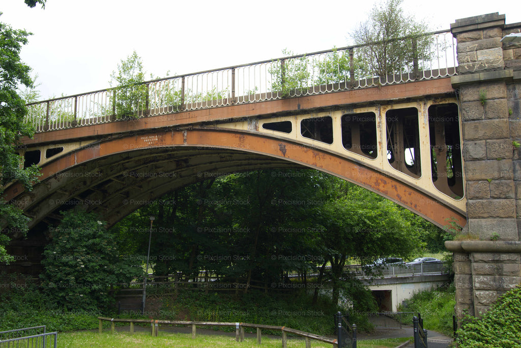 Editorial Image Bundle: Historic 1847 Croal Viaduct Railway Bridge (Bolton)